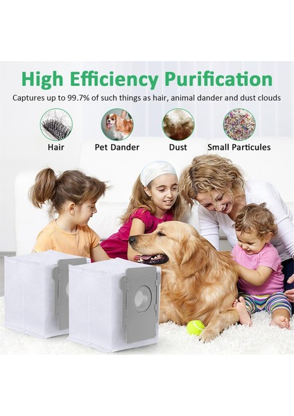 Irobot Roomba E, I ve J Modelleri I1+,ı3+, I4+, I5+, I7+, I8+, J5+, J7+, J8+, J9+, Combo J7+ J9+ Için Kir Atma Torbaları (Yurt Dışından)