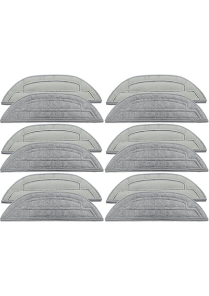 Roborock S8 Maxv ULTRA/G20S/S8PRO Maxv Robot Süpürge Mikrofiber Paspas Bezi Aksesuarları Için 12 Adet Yedek Paspas Bezi (Yurt Dışından)