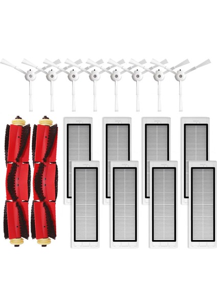 Xiaomi 1s SDJQR01RR, SDJQR02RR, SDJQR03RR Roborock E3 S4 S5 S50 S6 Max Parça Aksesuarları Ana Yan Fırça Filtresi (Yurt Dışından)