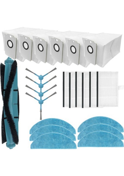 Cecotec Conga 7490 Yedek Parça Aksesuarları Ana Yan Fırça Filtre Paspas Pedi Toz Torbası Için Uyumlu (Yurt Dışından)