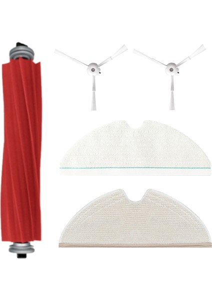 5 Adet Yedek Yedek Kiti Roborock T8/q7 Max / Max + Robotlu Süpürge Yıkanabilir Paspas Bezi Yan Fırça Ana Fırça (Yurt Dışından)