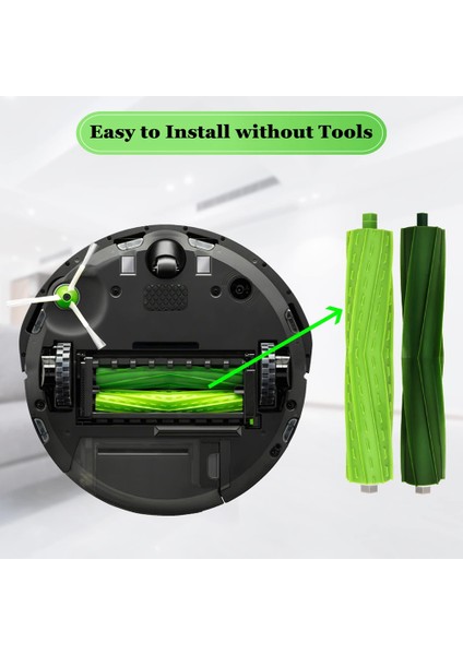 Irobot Roomba Için I1+ I7 I7+ I3+ I4+ I6+ I8+ J7+ Plus I & J Plus Serisi Elektrikli Süpürge Parçaları Rulo Fırçalar Filtreler Çantalar (Yurt Dışından)