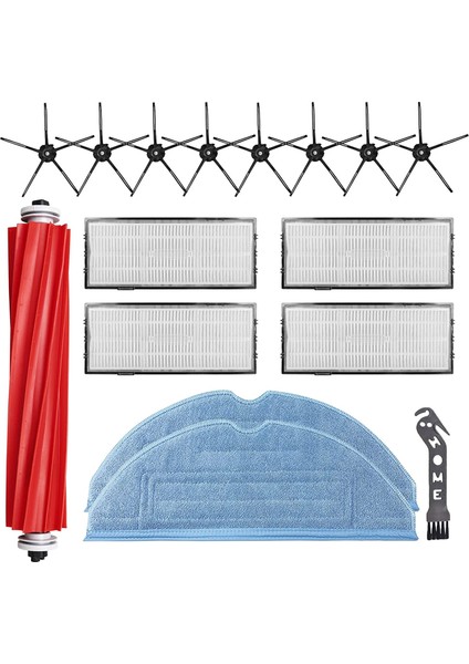 Xiaomi Roborock S7 T7S T7S Plus Elektrikli Süpürge Için Aksesuar Kiti, Ana Fırça Paspas Pedleri Hepa Filtreler Yan Fırça (Yurt Dışından)