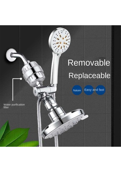 20 Aşamalı Duş Suyu Filtre Seti Klor Florür Ağır Metalleri Gidermek Için Filtrelenmiş Duş Başlığı Için Suyu Yumuşatmak (Yurt Dışından) fiyatları