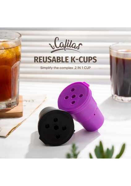 Gıda Sınıfı Pp Kahve Filtresi K Fincan Keurig B45 Kahve Makinesi Doldurulabilir Filtre, Siyah 2 Adet (Yurt Dışından) fırsatları