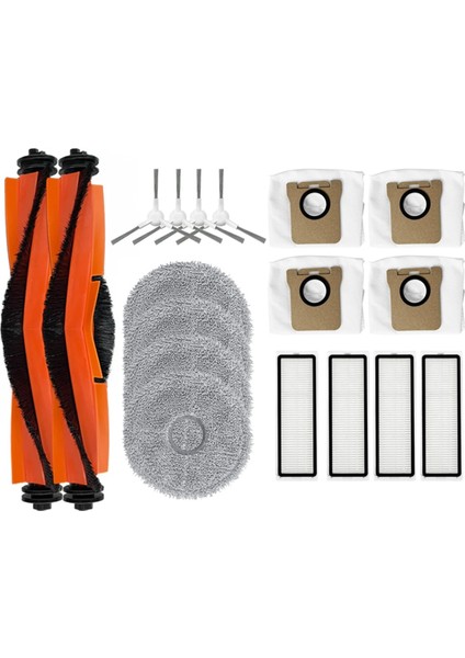 Xiaomi C102CN Robot Temizleyici Yedek Ana Yan Fırça Hepa Filtre Paspas Pedi Toz Torbaları Yedek Parçalar Aksesuarlar (Yurt Dışından)
