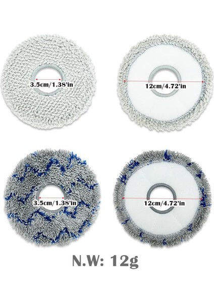 Ecovacs Deebot X2 Omni Robot Süpürge Yedek Parça Aksesuarları (Yan Fırçalar, Filtreler, Toz Torbaları, Paspas Pedleri) (Yurt Dışından) fırsatları