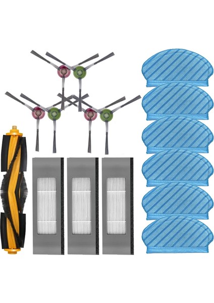 Ecovacs Deboot Ozmo N7 920 T5 T9 Yeedi 2 Hibrit Vakum Aksesuarları Ana Yan Fırça Hepa Filtre Paspas Bezi Için Yedek Parçalar (Yurt Dışından)