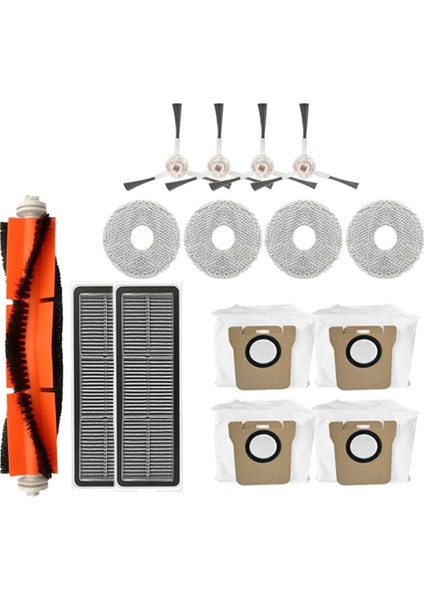 Xiaomi Mijia Omni 2 C102CN, B101CN, B116CN, X10+ Robot Süpürge Ana Yan Fırça Hepa Filtre Paspas Toz Torbası Parçaları (Yurt Dışından)