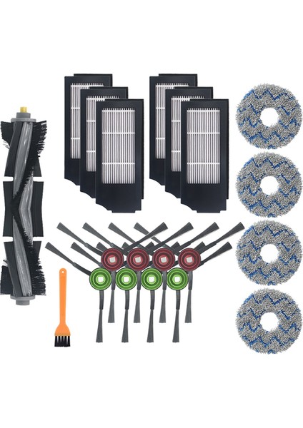 Ecovacs T10 Turbo Robot Süpürge Aksesuarları Için Ana Fırça Yan Fırça Filtresi (Yurt Dışından) modelleri