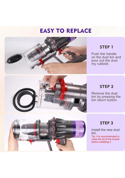 Dyson V12 SV18 SV20 Detect SLIM/V10 Dijital Slim Elektrikli Süpürge Haznesi Ek Parçaları Için Toz Kutusu,parça NO.965272-01 (Yurt Dışından) indirimleri