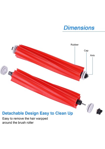 Aksesuarları Kiti Xiaomi Roborock S7 S70 S75 S7MAX S7MAXV T7S T7S Artı Robot Vakum Yedek Yedek Parça (Yurt Dışından) modelleri