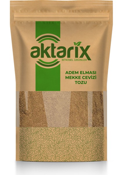 100 gr Adem Elması Tozu ( Mekke Cevizi - Dogum Meyvesi ) Yeni Öğütülmüş