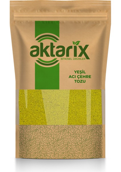 100 gr Yeşil Acı Çehre Tozu - Yeni Öğütülmüş