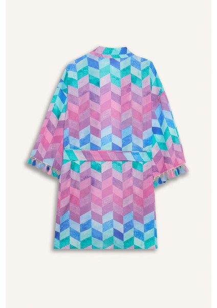Regular Fit Desenli Pamuklu Kimono-Fall in Love Z9813AZ24SM