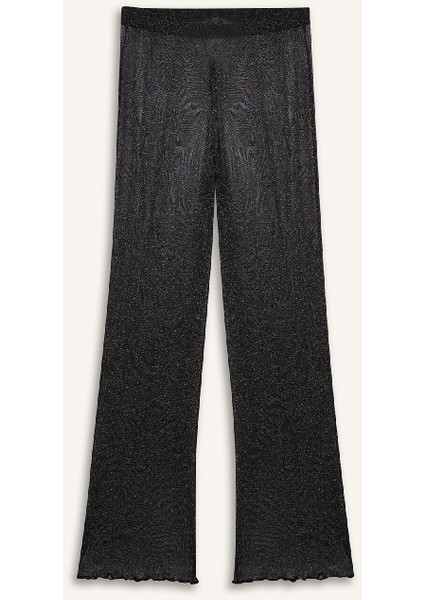 Regular Fit Parlak Kumaş Plaj Pantolonu-Fall in Love C5149AX24SM