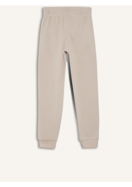 Kız Çocuk Baskılı Beli Paçası Lastikli Jogger Eşofman Altı D7012A824WN