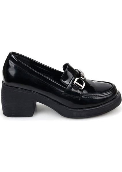 Papuçccity Fendii 03073 Kadın Günlük Topuklu Loafer Ayakkabı modelleri