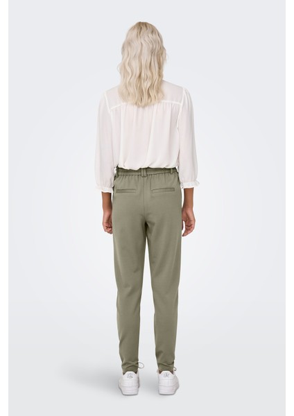 Normal Bel Regular Fit Dar Paça Onlpoptrash Pantolon Bayan Pantolon 15115847