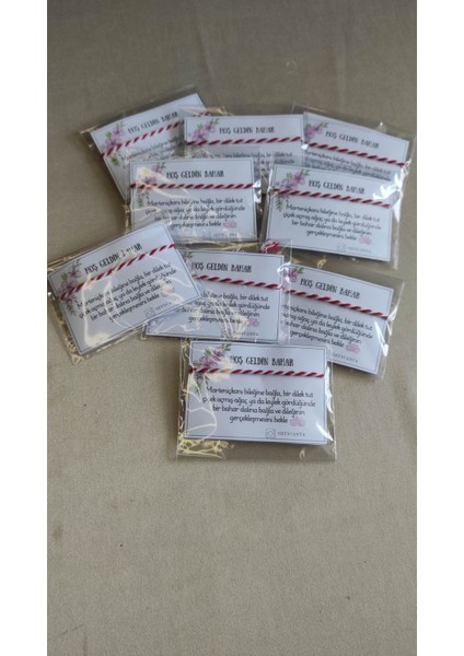 Marteniçka Dilek Bilekliği, 10 Adet, Şans Bileklik Seti, Arkası Ayarlanabilir, Her Biri Ayrı Paketli