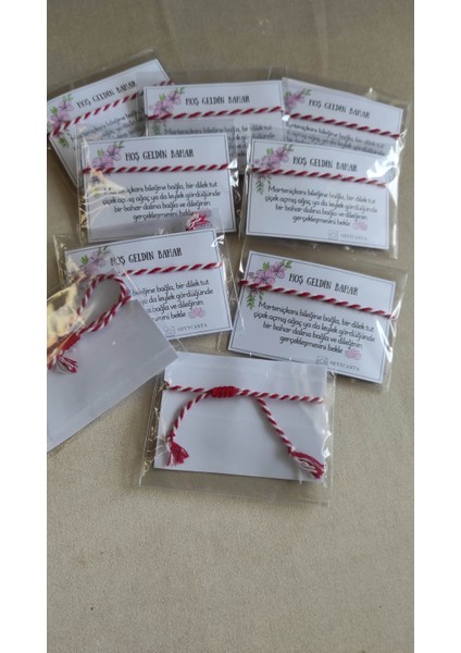 Marteniçka Dilek Bilekliği, 10 Adet, Şans Bileklik Seti, Arkası Ayarlanabilir, Her Biri Ayrı Paketli fiyatları