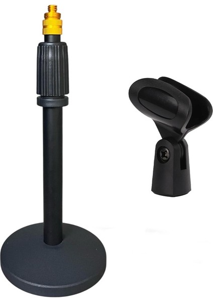 STP-21 45CM Uzunluklu Metal Masa Mikrofon Standı