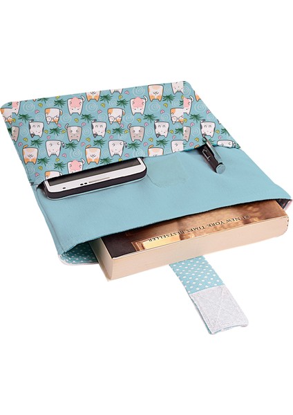 Desenli Yıkanabilir Cepli Kitap Kılıfı 20 x 25 cm Çok Amaçlı Çanta Book Cover fiyatları