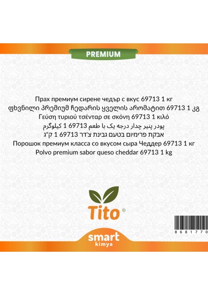 Toz Premium Çedar Peyniri Aroması 69713 1 kg fiyatları