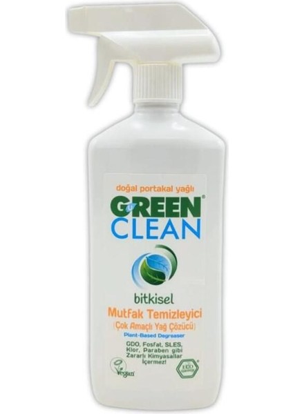 green Clean Bitkisel Mutfak Temizleyici Çok Amaçlı Yağ Çözücü 500 ml