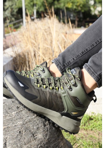 28680 Haki Erkek Su Geçirmez Outdoor Bot Spor Ayakkabı