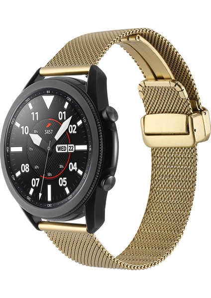 Galaxy Watch 46MM Uyumlu Krd-85 22MM Metal Kordon - GOLD-8680436693612-MLTD91891