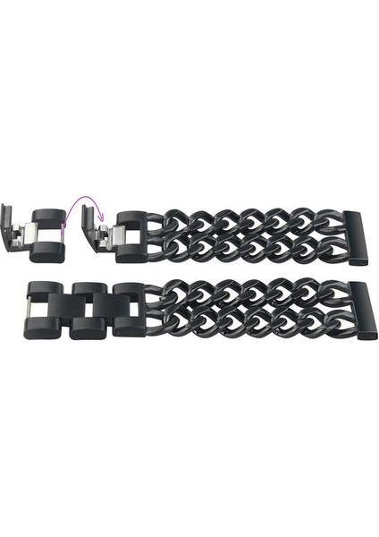 Huawei Watch Gt 3 46MM Uyumlu Krd-17 Metal Kordon - SIYAH-8682314021937-MLTD66330 fırsatları