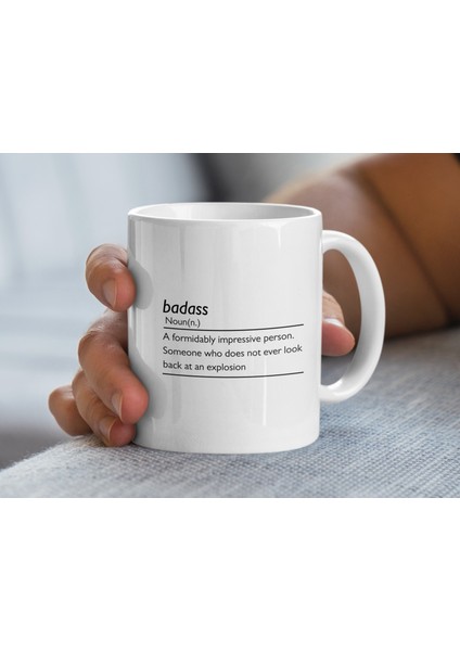 Arkadaşlar Için Badass Definition Kahve Fincanı Hediyesi, Cool Mom Hediyesi Için Komik Kahve Kupası