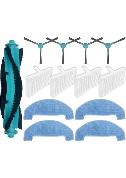 EXVAC700 Yedek Parça Aksesuarları Ana Yan Fırça Paspas Bezi Hepa Filtre (Yurt Dışından)