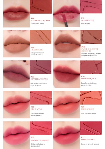 Pürüzsüz ve Kadifemsi Dokulu, Doğal Görünüm Sunan Tint CLIO Chiffon Blur Tint (21 Sugary Strawberry) indirimleri
