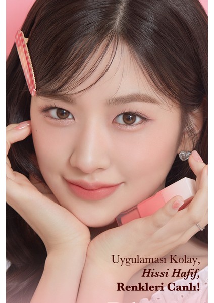 Pürüzsüz ve Kadifemsi Dokulu, Doğal Görünüm Sunan Tint CLIO Chiffon Blur Tint (19 Giant Apple)