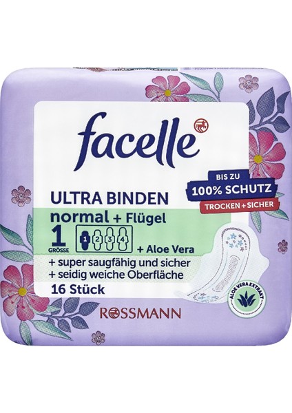 Ultra Ped 16'lı Kanatlı Normal Aloe Vera