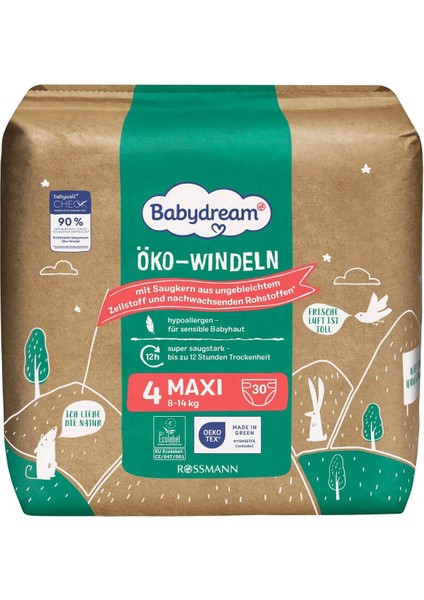 Bebek Bezi Eko 4 Beden 30'lu