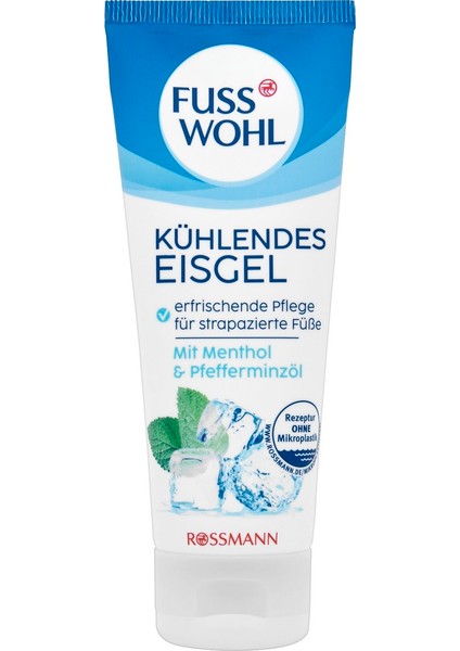 Rossmann Fuss Wohl Serinletici Jel Mentol ve Nane Yağı 75 ml