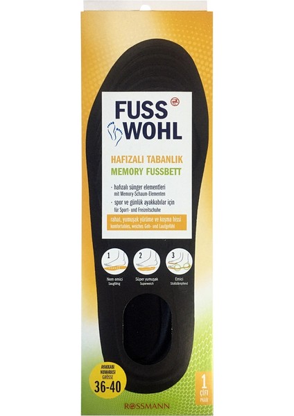 Tabanlık Hafıza Özellikli 1 Adet