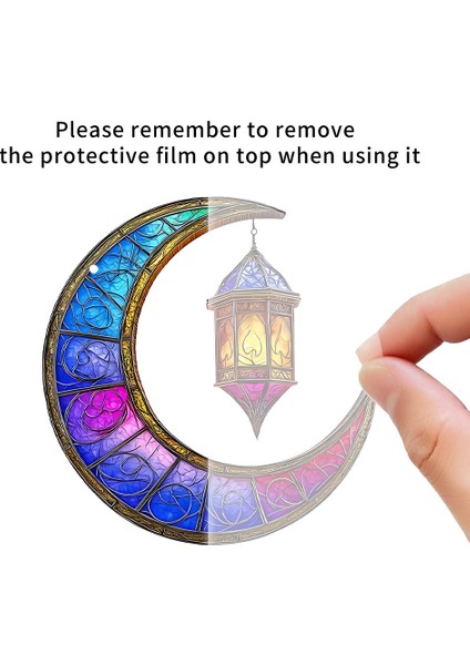 Renkli Akrilik Disk Süsleme Kolye (Yurt Dışından)
