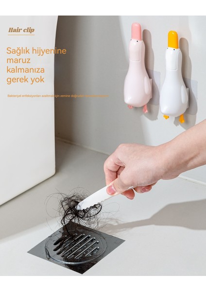 Sevimli Ördek Banyo Saç Çok Işlevli Temizleme Klipleri (Yurt Dışından)