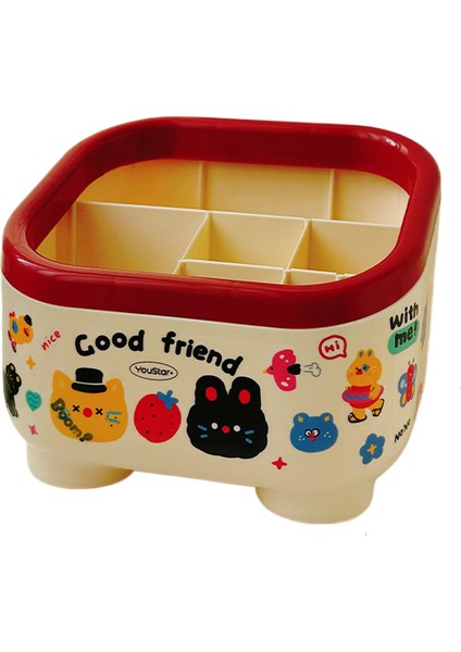 6 Izgara Trapez Dıy Masaüstü Raf Ev Yapımı Sevimli Yüksek Değerli Kalem Tutucu (Yurt Dışından)