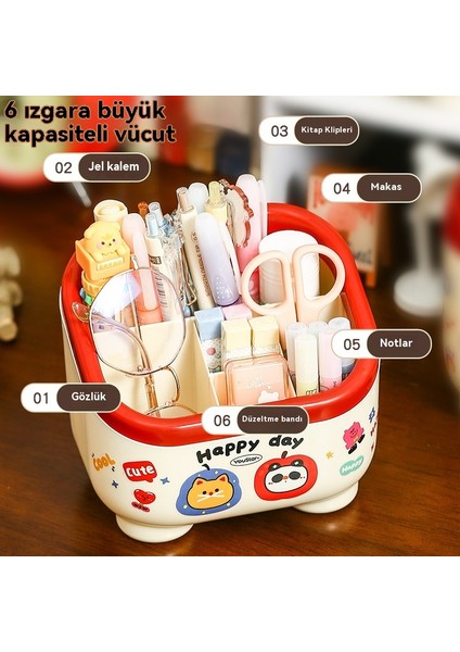 6 Izgara Trapez Dıy Masaüstü Raf Ev Yapımı Sevimli Yüksek Değerli Kalem Tutucu (Yurt Dışından) fiyatları