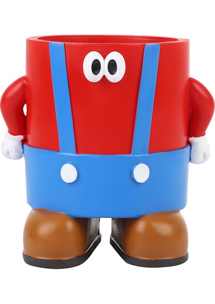 Sevimli Çizgi Film Yaratıcı Reçine Büyük Kapasiteli Askı Pantolon Kötü Adam Kalem Tutucu (Yurt Dışından)