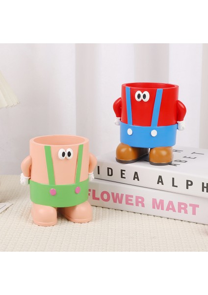 Sevimli Çizgi Film Yaratıcı Reçine Büyük Kapasiteli Askı Pantolon Kötü Adam Kalem Tutucu (Yurt Dışından) modelleri