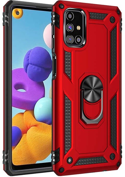 Galaxy M31S Kılıf Zore Vega KAPAK-KIRMIZI-8682314075527-MLTD46720