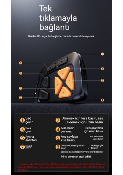 Sessiz Kısa Video Sayfa Çevirme Selfie Çok Fonksiyonlu Cep Telefonu Bluetooth Uzaktan Kumanda (Yurt Dışından) indirimleri