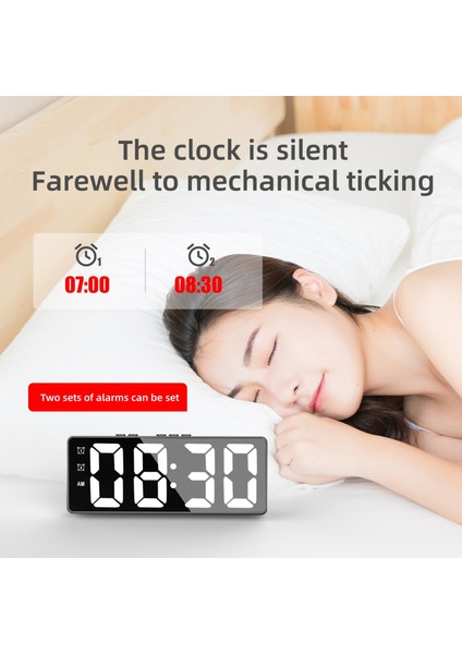 LED Minimalist Tarzı Çift Kullanımlı Ev Sessiz Moda Saati (Yurt Dışından) modelleri