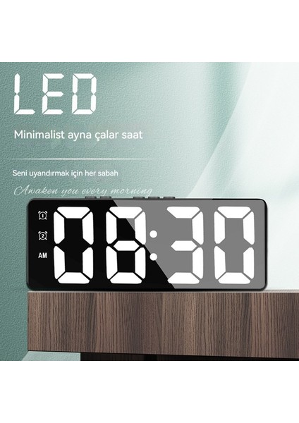 LED Minimalist Tarzı Çift Kullanımlı Ev Sessiz Moda Saati (Yurt Dışından) fırsatları